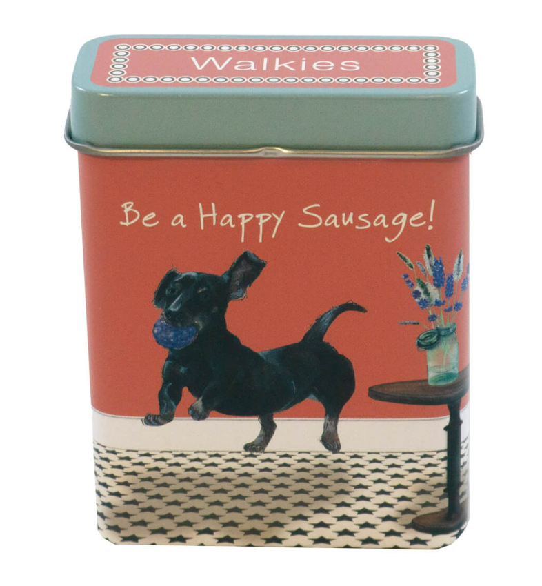 Be a happy sausage treat tin