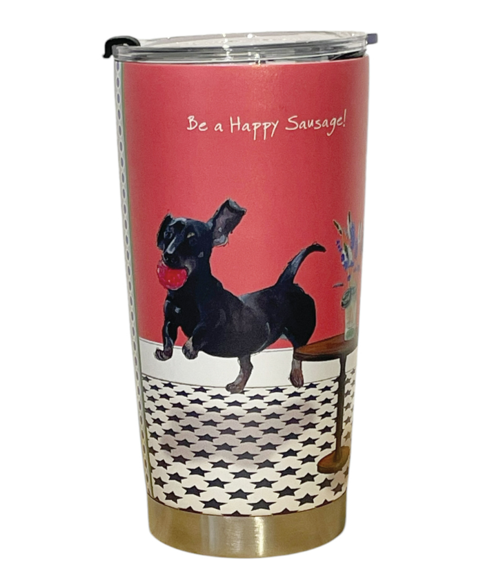 Be a happy sausage vacuum tumbler