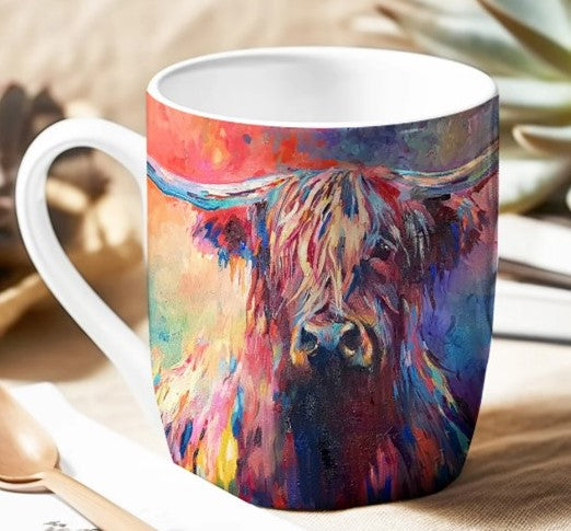 Highland Cow Bone China Mug