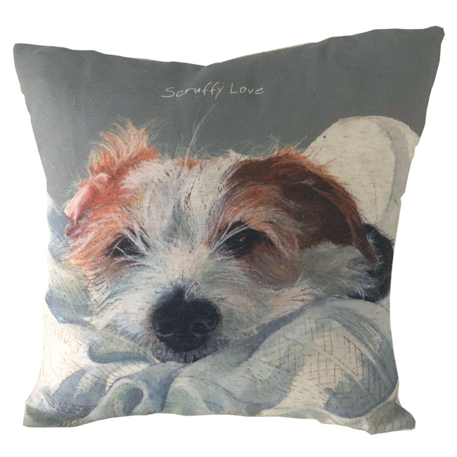 Scruffy Love Square Cushion
