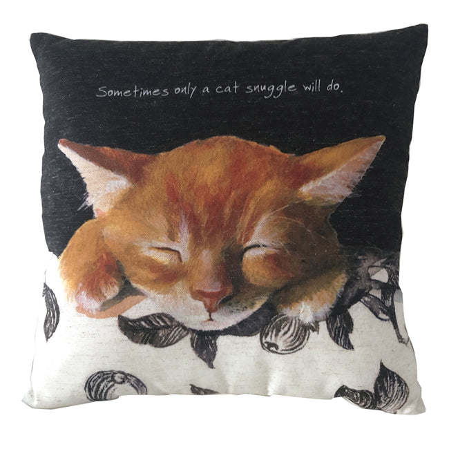 Cat Snuggles Cushion