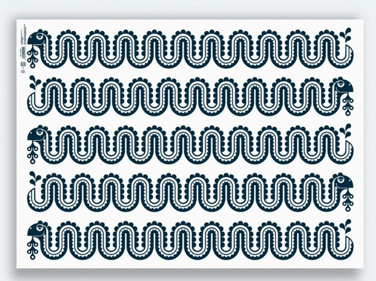 Nessie Double Sided Gift Wrap (1 Sheet + Tag)