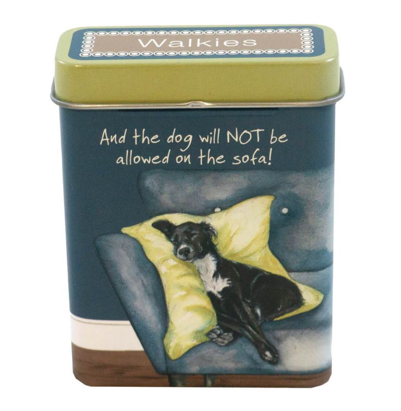 Not sofa treat tin