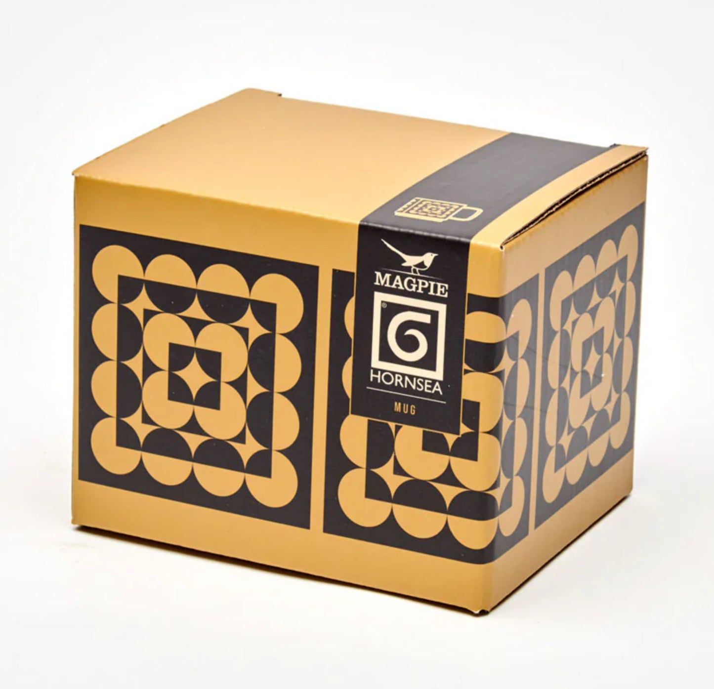 Hornsea Potteries x Magpie Chartreuse Squarcles Mug