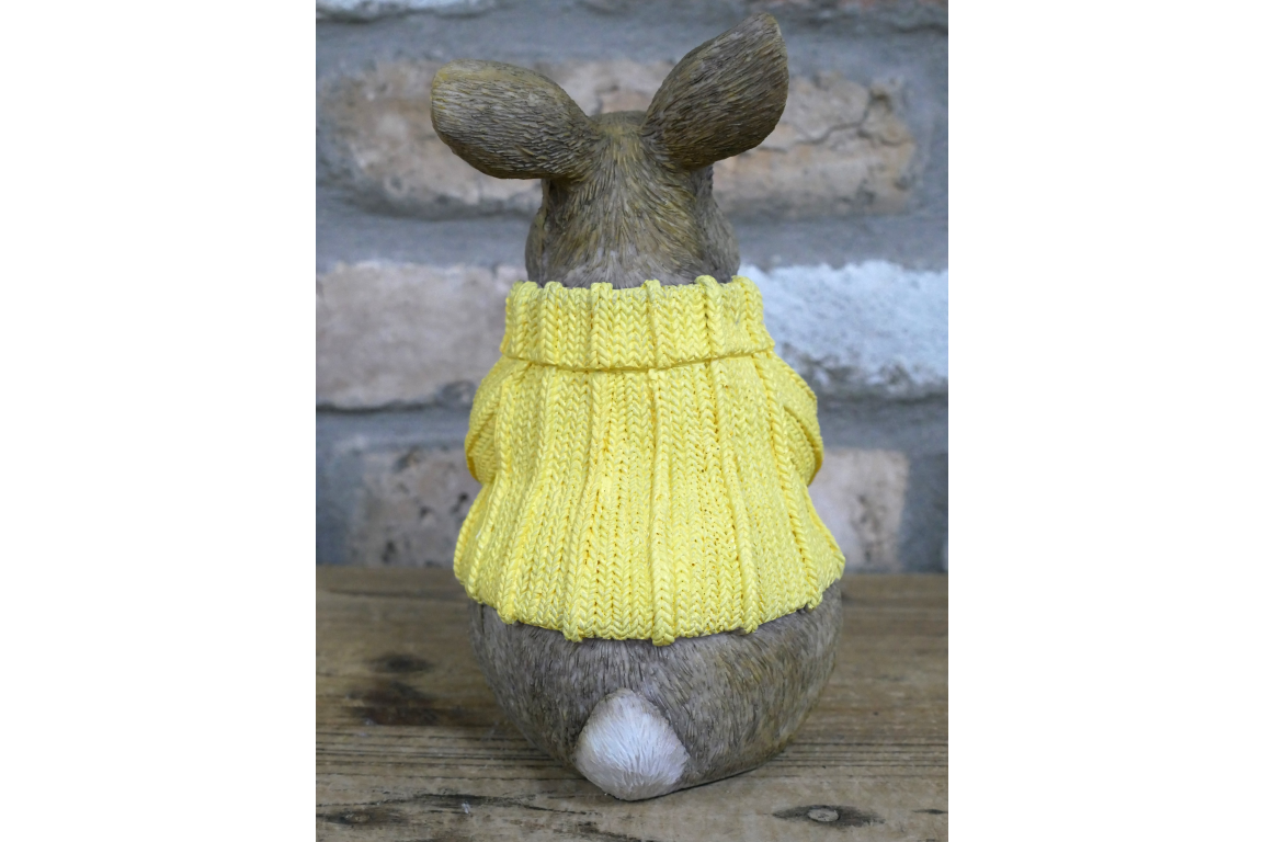 Small Rabbit with Yellow Sweater