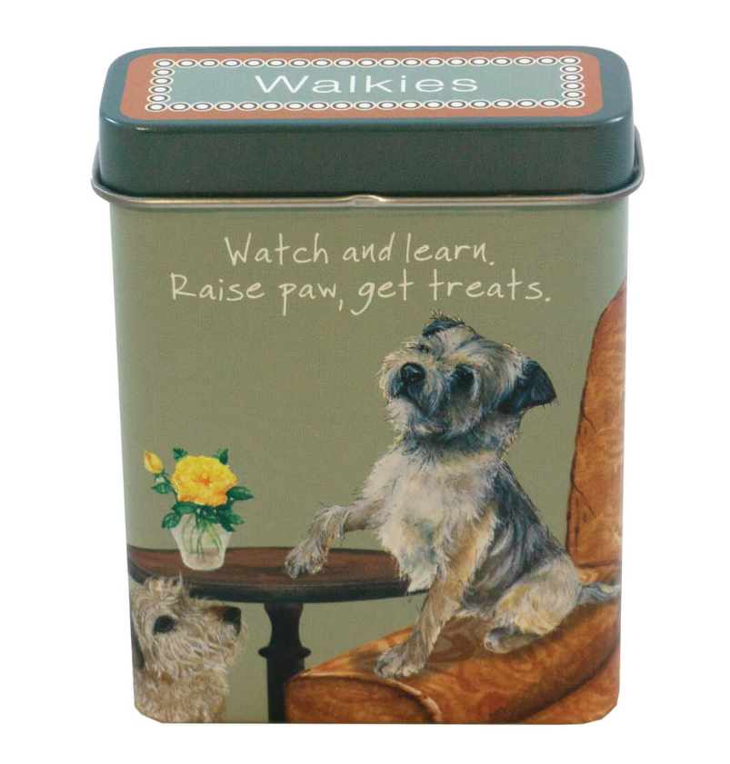 Border terrier treat tin