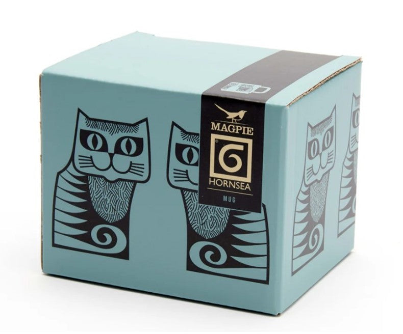 Hornsea Potteries x Magpie Teal Cat Mug