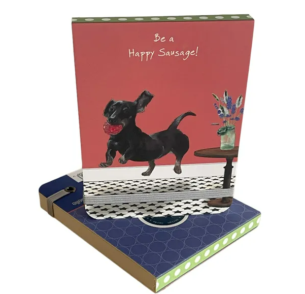 Be a happy sausage notebook