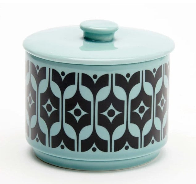 Hornsea Potteries x Magpie Teal Heirloom Lidded Bowl