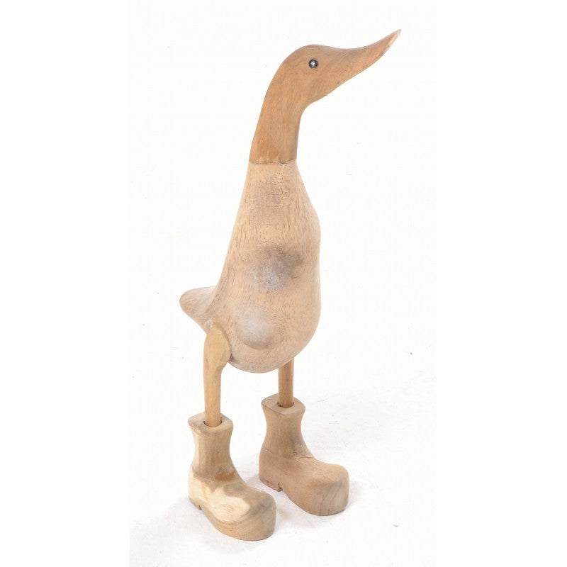 Medium Duck with Boots Unfinished - 32cm