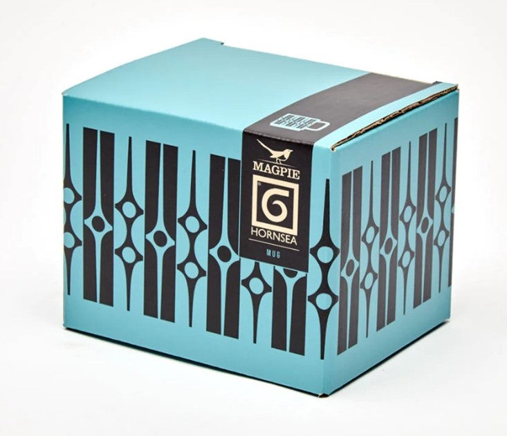 Hornsea Pottery x Magpie Teal Geo Mug