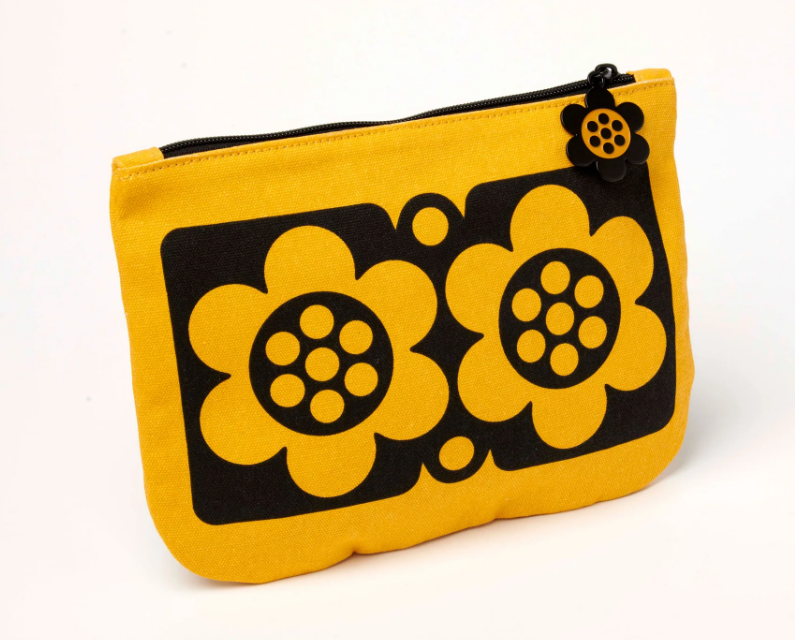 Hornsea Pottery x Magpie Geo flower yellow Pouch