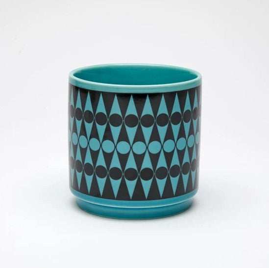 Hornsea Pottery x Magpie Small Teal Backgammon Planty