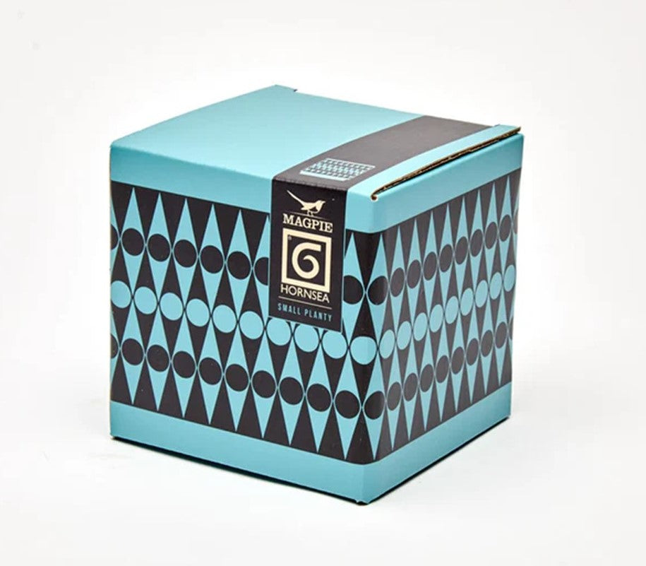 Hornsea Pottery x Magpie Small Teal Backgammon Planty