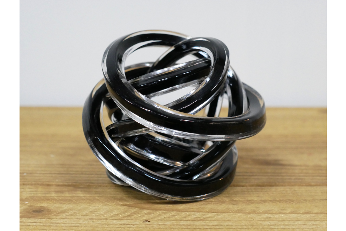 Black Small Glass Knot