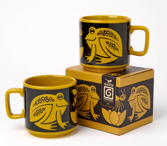 Hornsea Potteries x Magpie Frog Chartreuse Mug