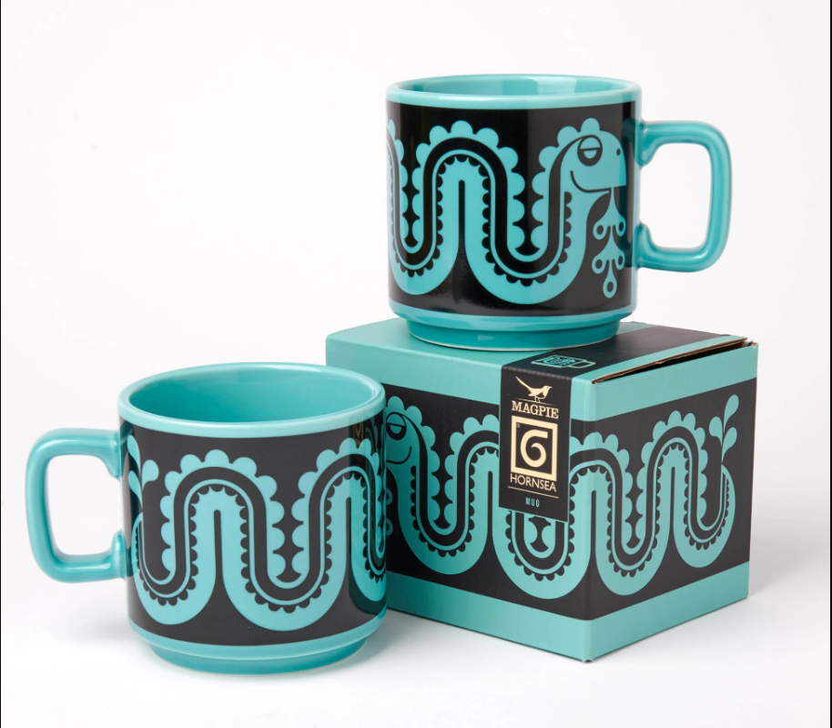 Hornsea Potteries x Magpie Nessie Teal Mug