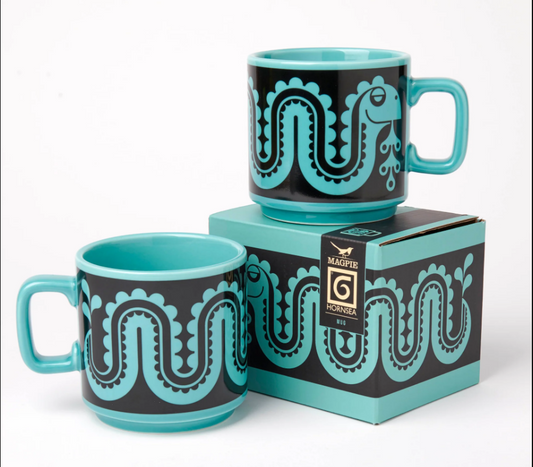 Hornsea Potteries x Magpie Nessie Teal Mug