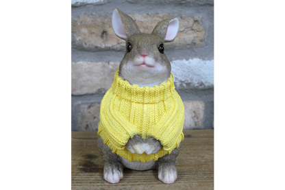Small Rabbit with Yellow Sweater