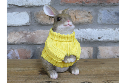 Small Rabbit with Yellow Sweater