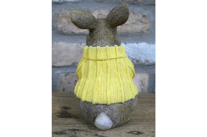 Small Rabbit with Yellow Sweater
