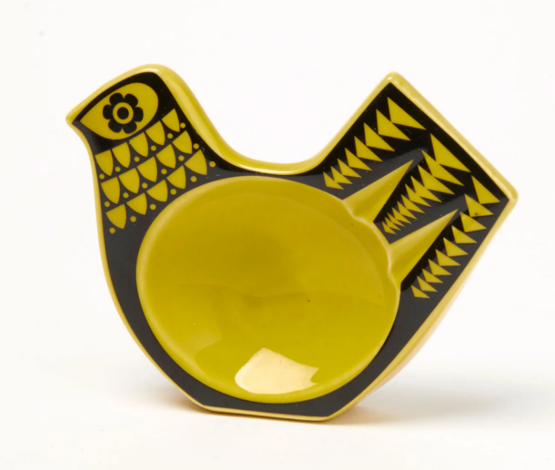 Hornsea Pottery x Magpie Chartreuse Bird Mini Objet - Ornament