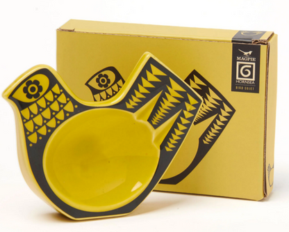 Hornsea Pottery x Magpie Chartreuse Bird Mini Objet - Ornament