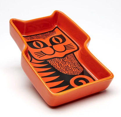 Hornsea Pottery x Magpie Cat Orange Trinket Dish