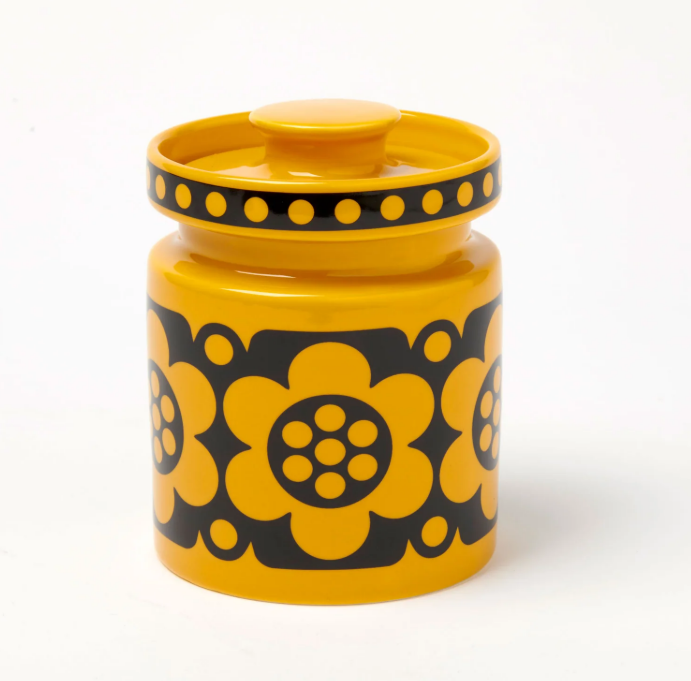 Hornsea Pottery x Magpie Yellow Flower Mini storage jar