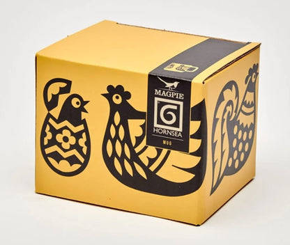 Hornsea Pottery x Magpie Yellow Chicken Family Mug