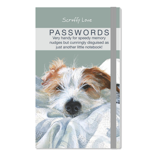 Scruffy Love password notebook